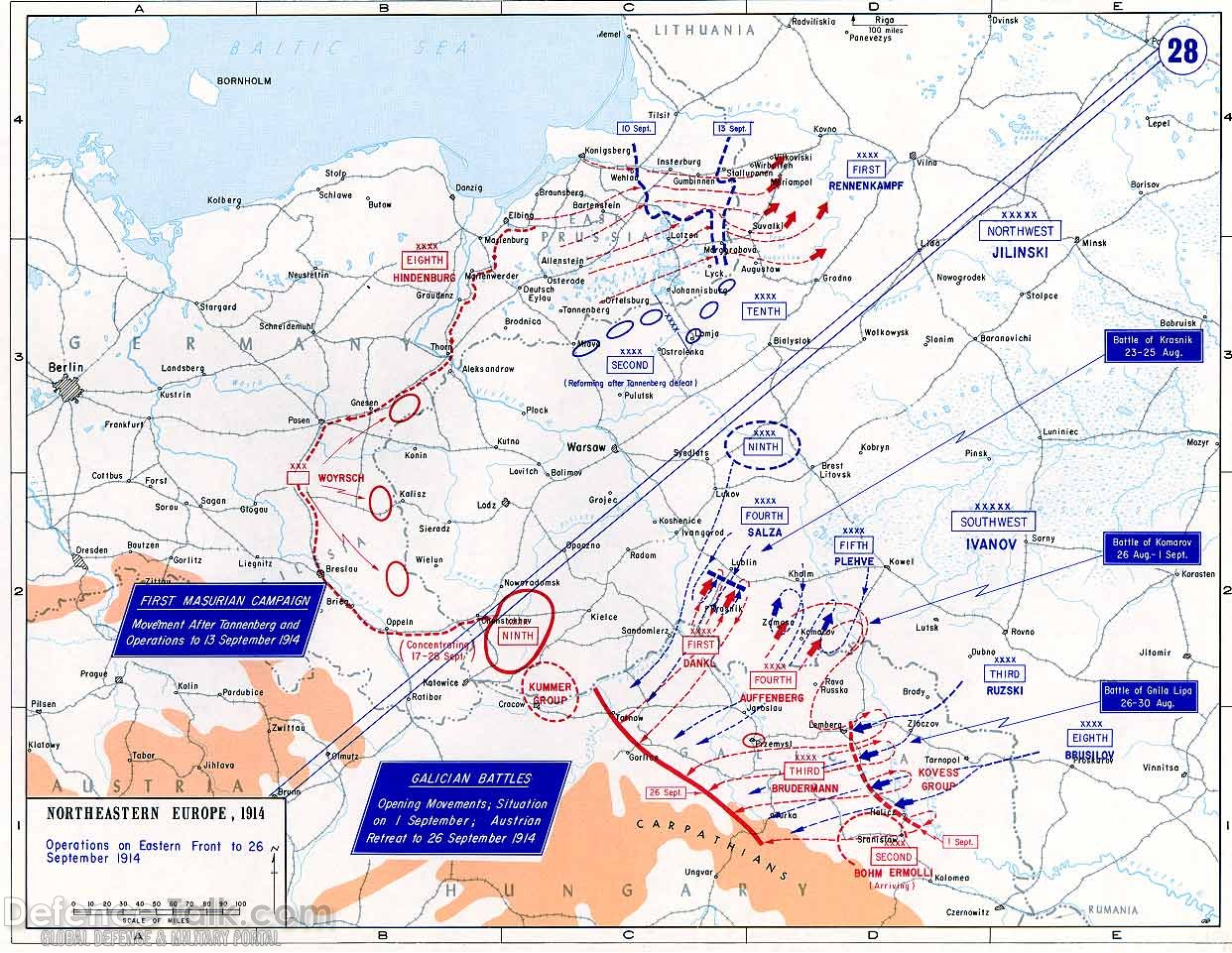 Maps - World War One