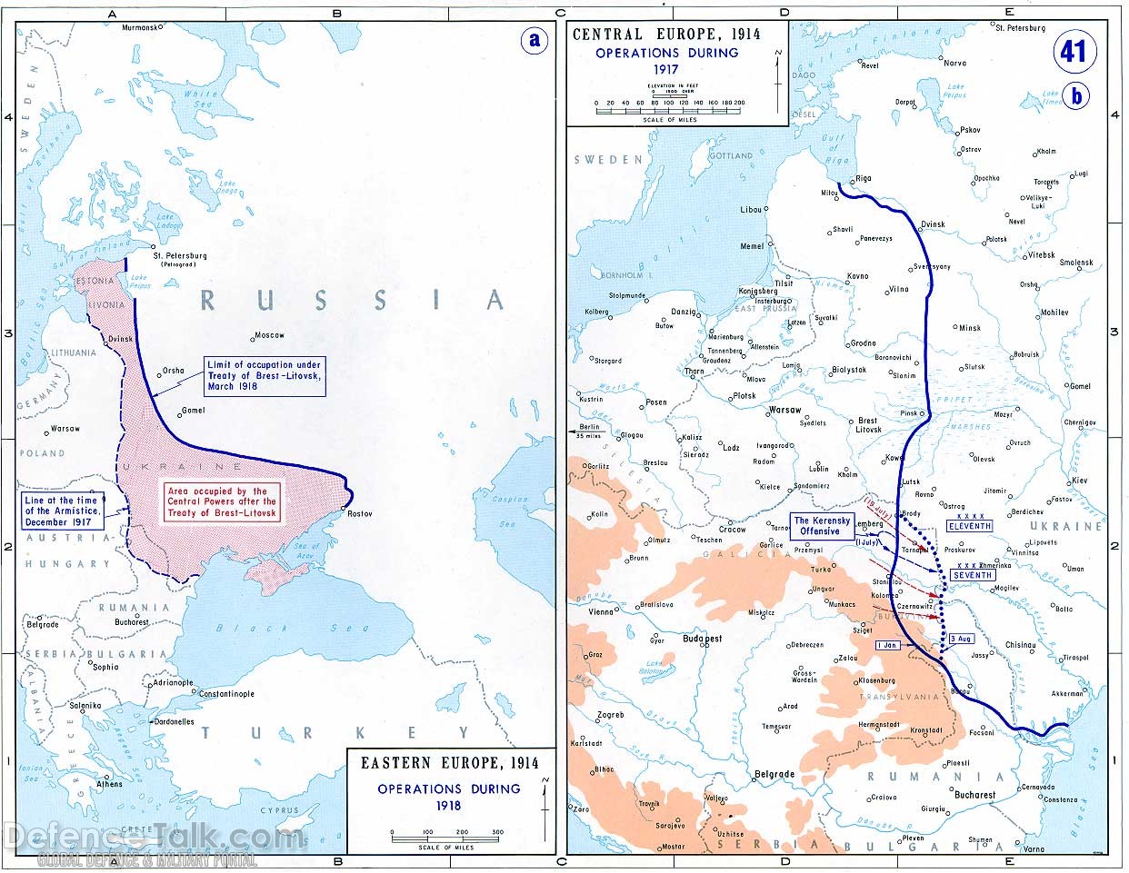 Maps - World War One