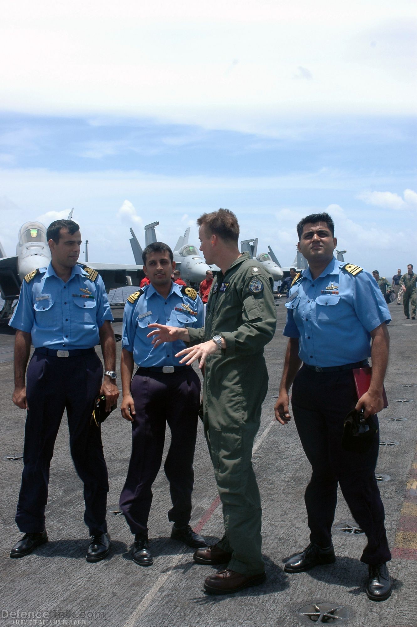 Members of the Indian Navy - Malabar 07 Naval Exercise