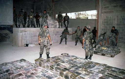 Mexican Army drug bust