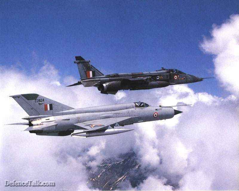 Mig-21 and Jaguar IS