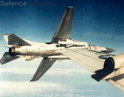 MiG-23 intercepting P-3 Orion