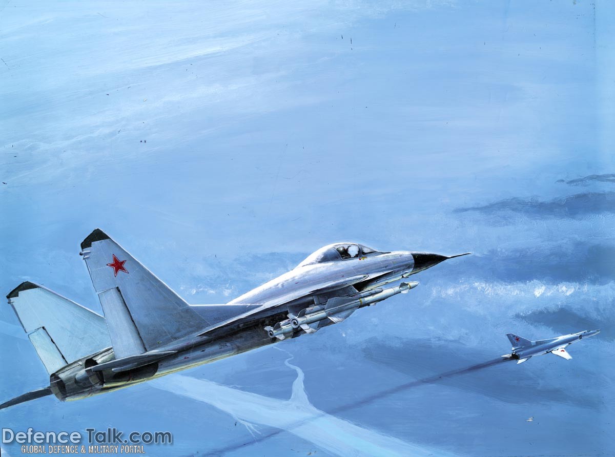 MiG-29 FULCRUM Escorting a BACKFIRE - Military Weapons Art