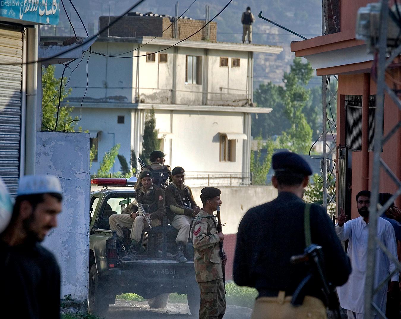 Military at Osama bin Laden Compound