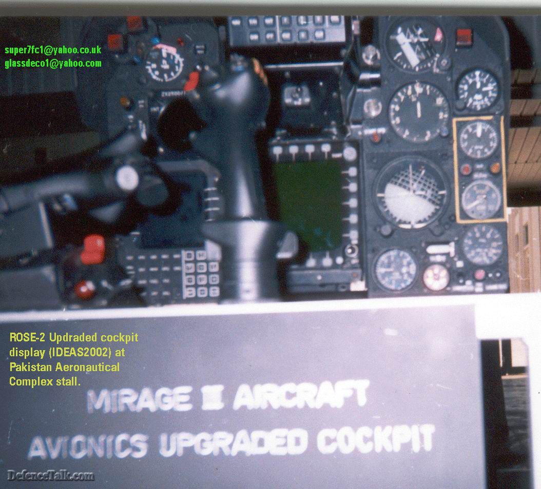 Mirage III ROSE-2 upgrade cockpit