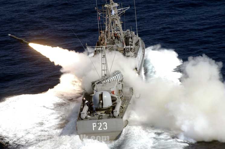 Missile Boat "Troupakis" LA COMBATTANTE III Hellenic Navy Fires!