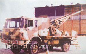 MOBAT - truck mounted M101 with 33-caliber upgrade