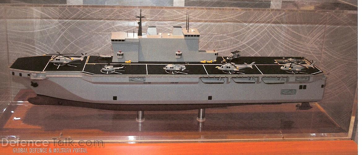 Model of 4th new LPD for the Italian Navy (Fincantieri)