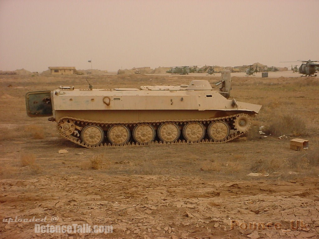 MTLB with British Lynxs and Gazelles in the background