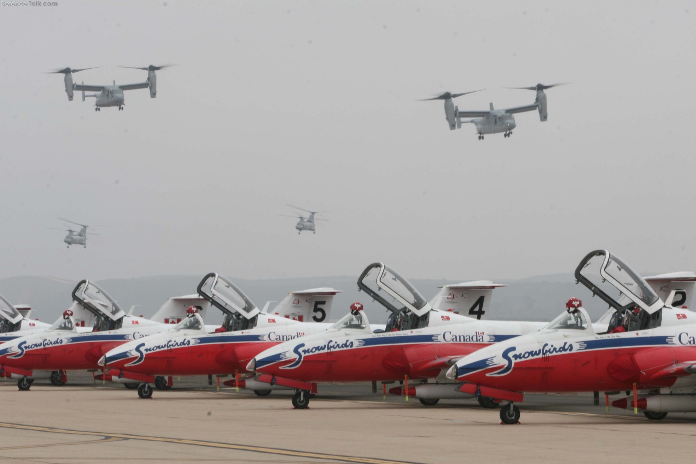 MV-22 Osprey and Snowbirds  - Miramar 2010