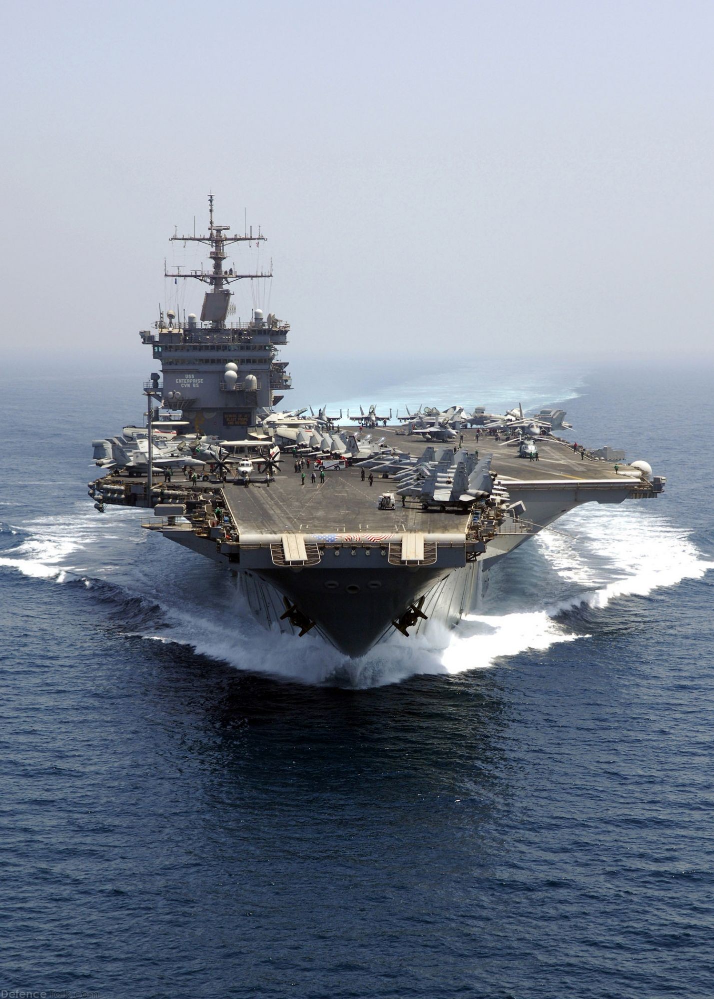 Nuclear-powered aircraft carrier USS Enterprise