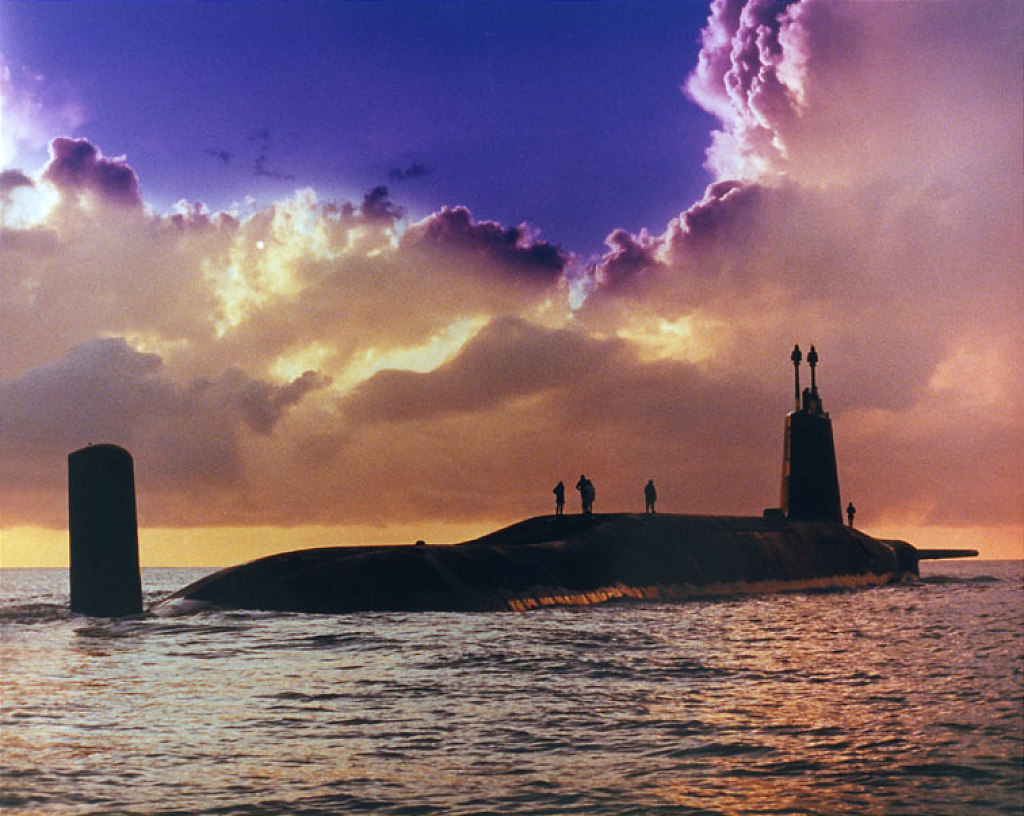 Nuclear powered Trident Submarine HMS VICTORIOUS.