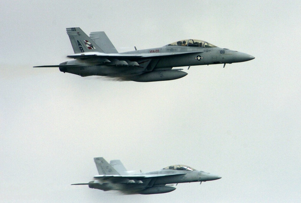 Oceana Air Show 2005 - Two F/A-18F Super Hornets