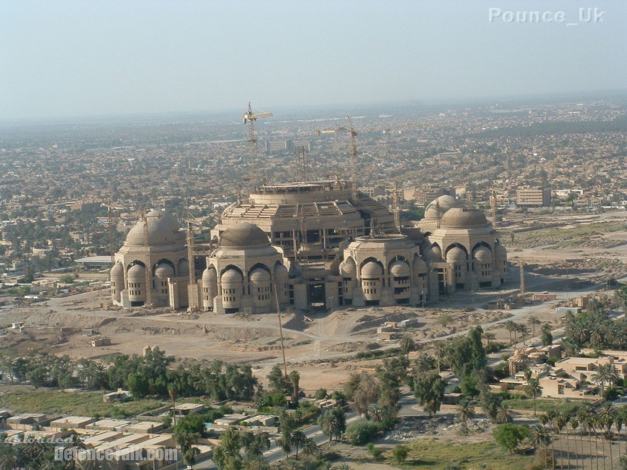 One of Saddams Palaces from the air over Baghdad