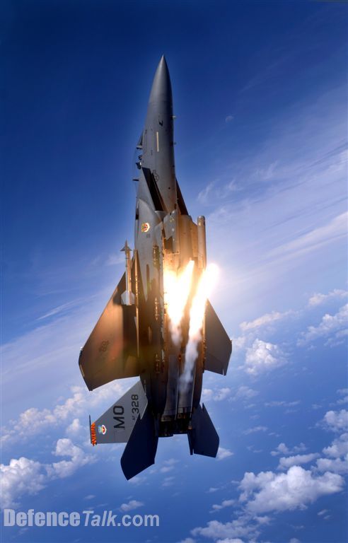 OVER GUAM -- An F-15E Strike Eagle