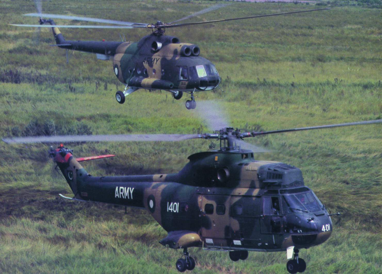 PA SA.330 puma & Mi-8