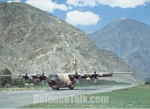 PAF C-130 taking off