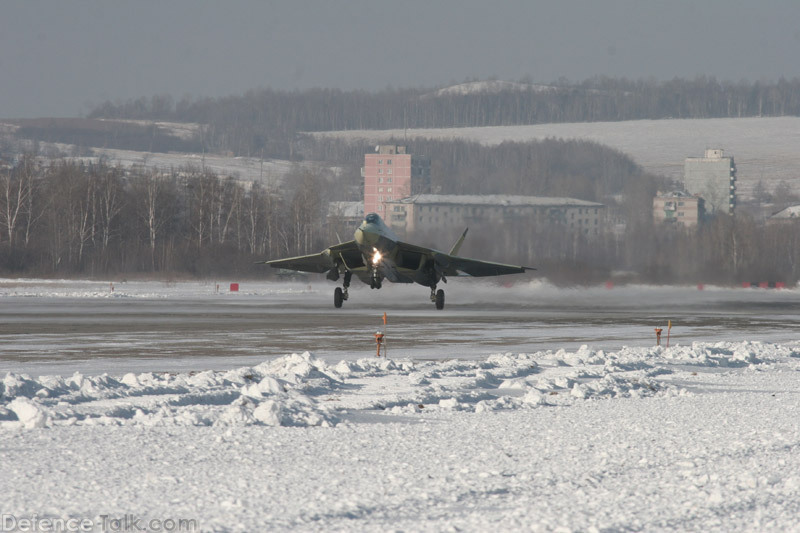 PAK-FA Flight Test - Sukhoi