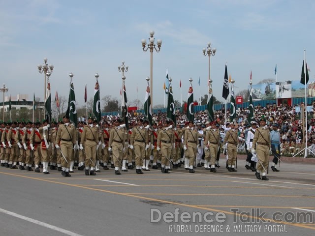 Pakistan Army Flag Beareres - March 23rd, Pakistan Day