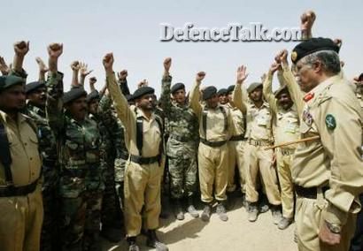 Pakistani soldiers and vice chief of army staff