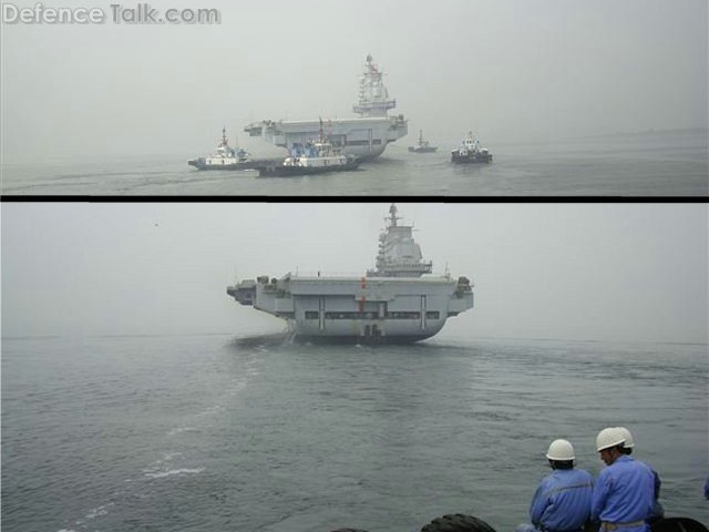 Potential propulsion problems during Chinese carrier trials