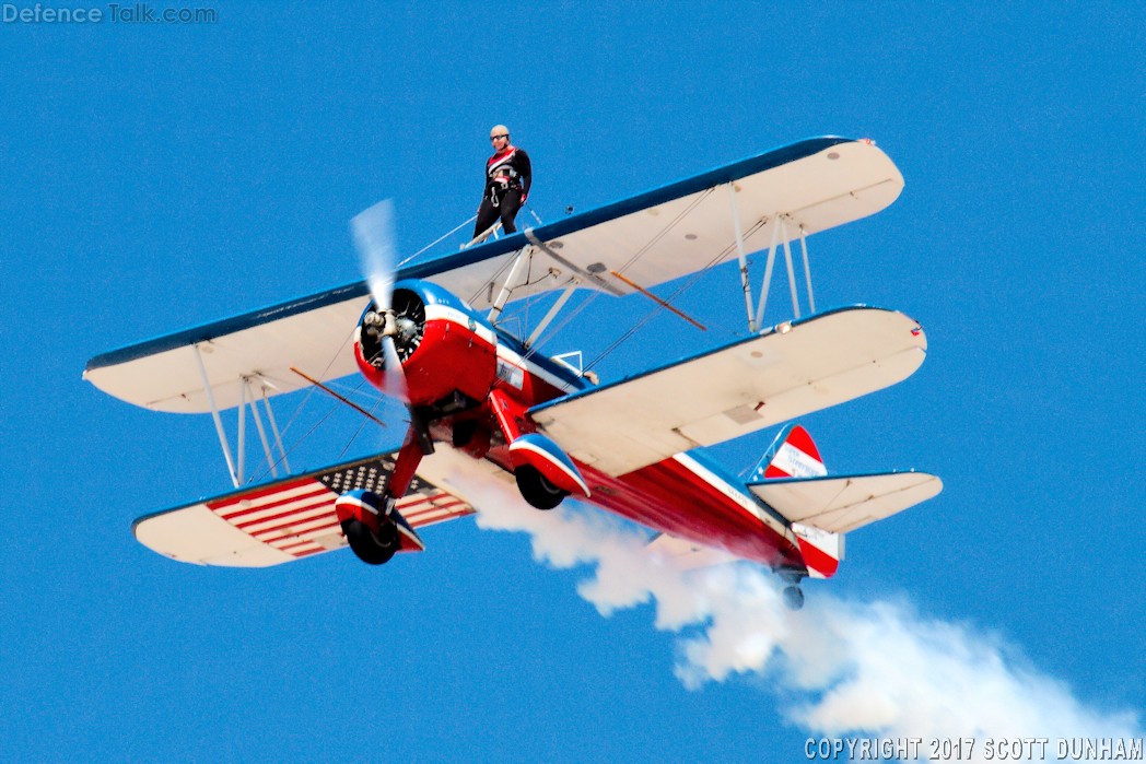 PT-17 Stearman Kaydet with Wing Walker