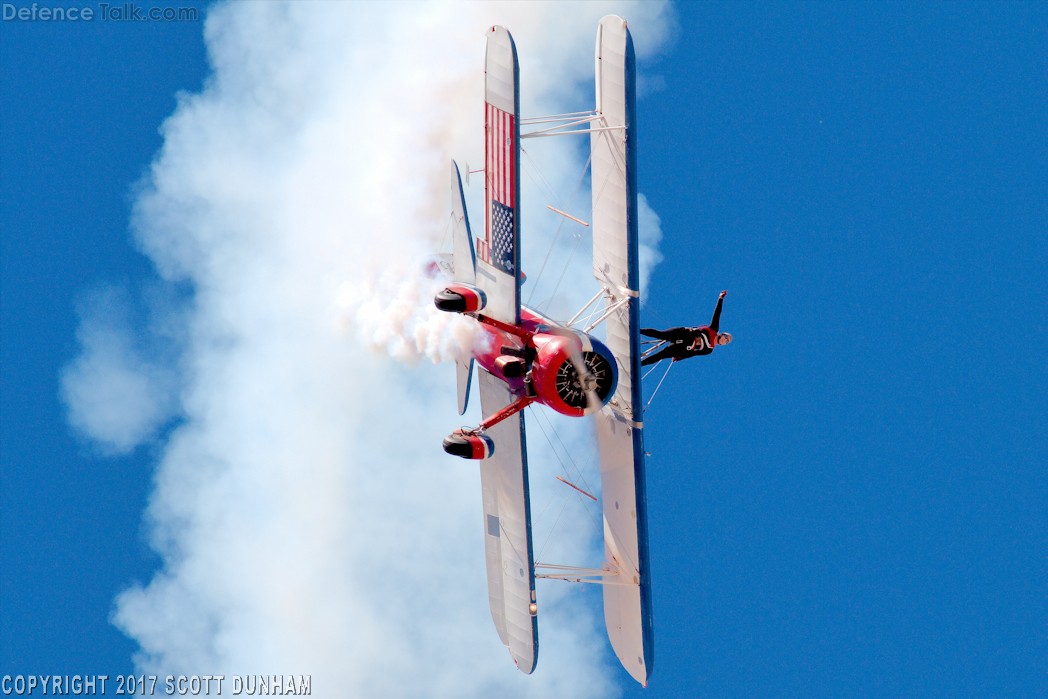 PT-17 Stearman Kaydet with Wing Walker