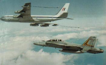 RAAF 707 Fueling up a Bug