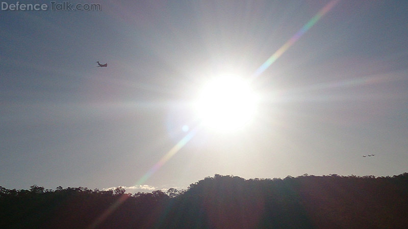 RAAF C130 and C17