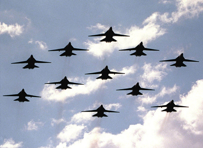 RAAF F-111 formation.