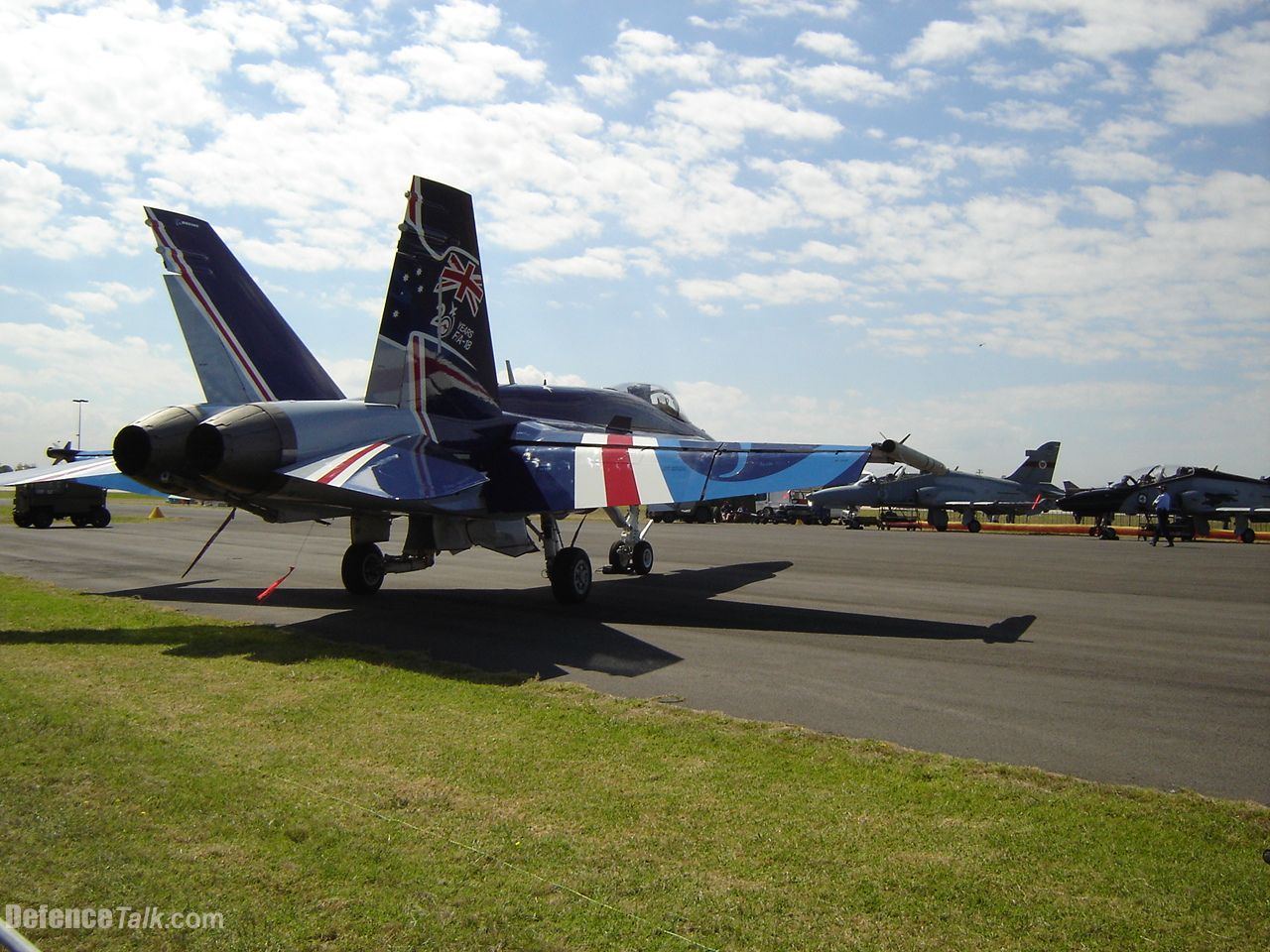 RAAF F-18 painted up for it's 20th Anniversary in RAAF service at Avalon Ai