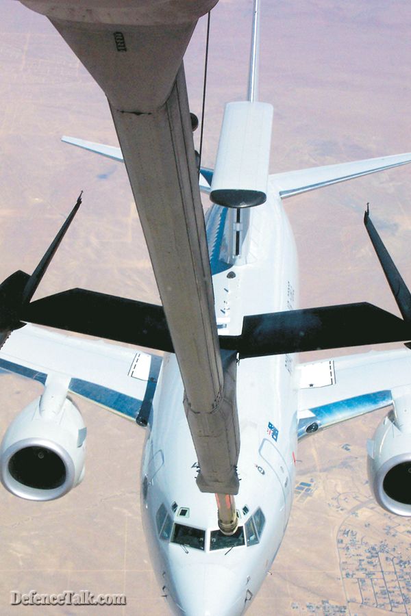 RAAF Wedgetail during trials over the US.