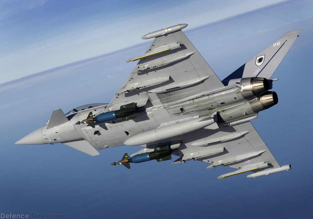 RAF Eurofighter Typhoon Bomb Drop