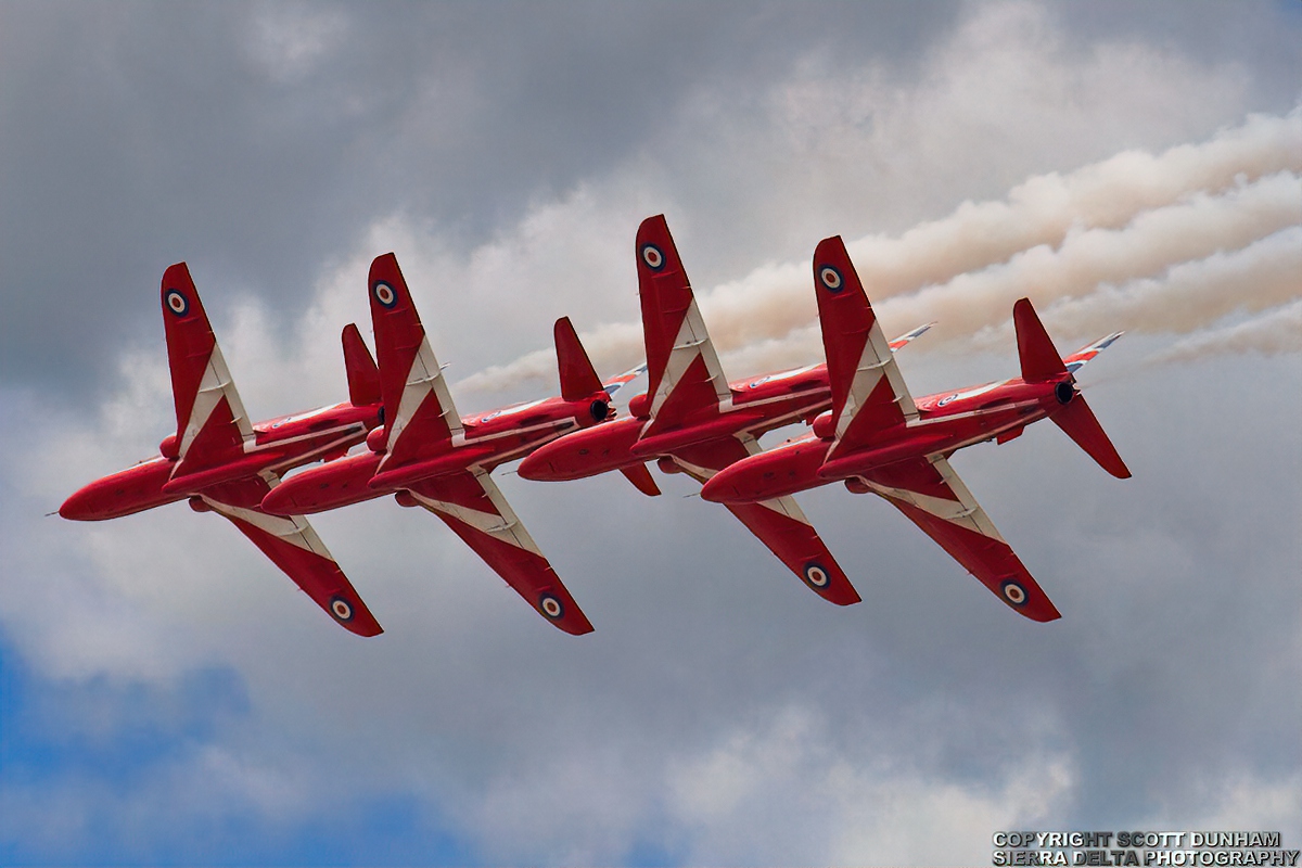 RAF Red Arrows Flight Demonstration Team-Hawk T1A Jet Aircraft