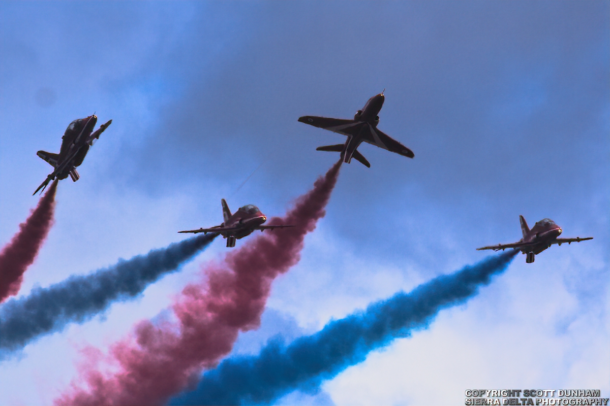 RAF Red Arrows Flight Demonstration Team-Hawk T1A Jet Aircraft