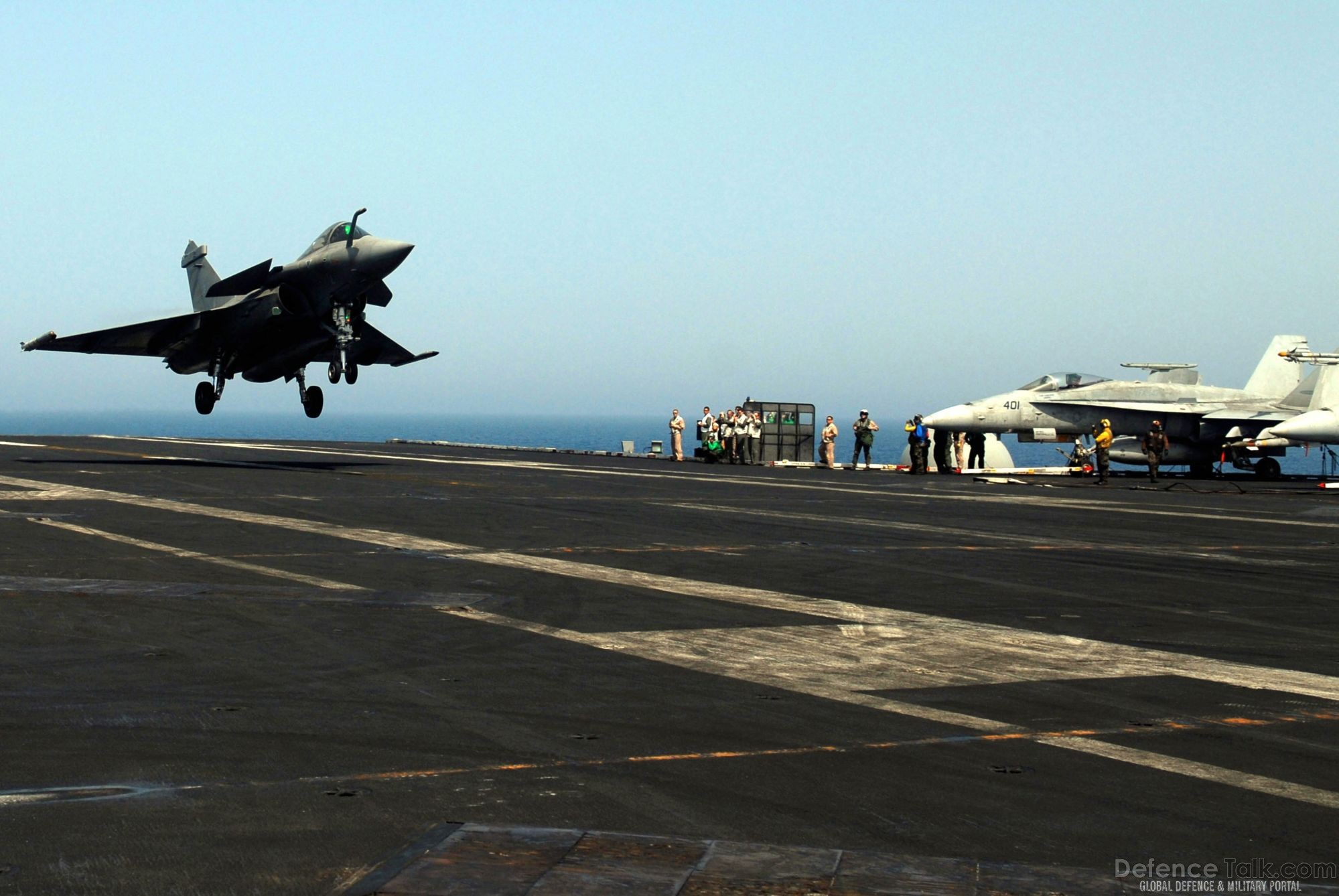 Rafale Fighter Aircraft on US Aircraft Carrier