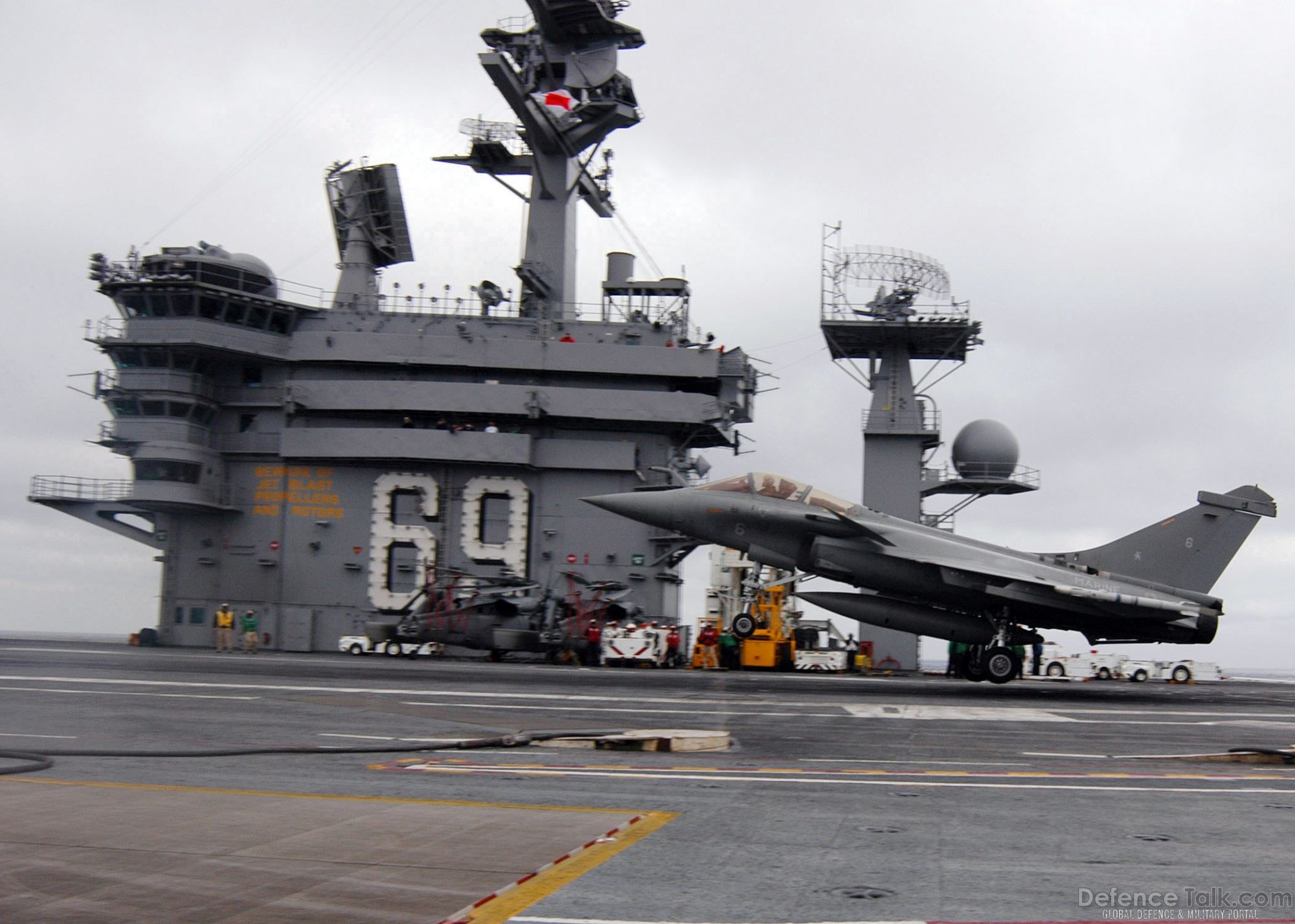 Rafale Fighter Aircraft on US Aircraft Carrier