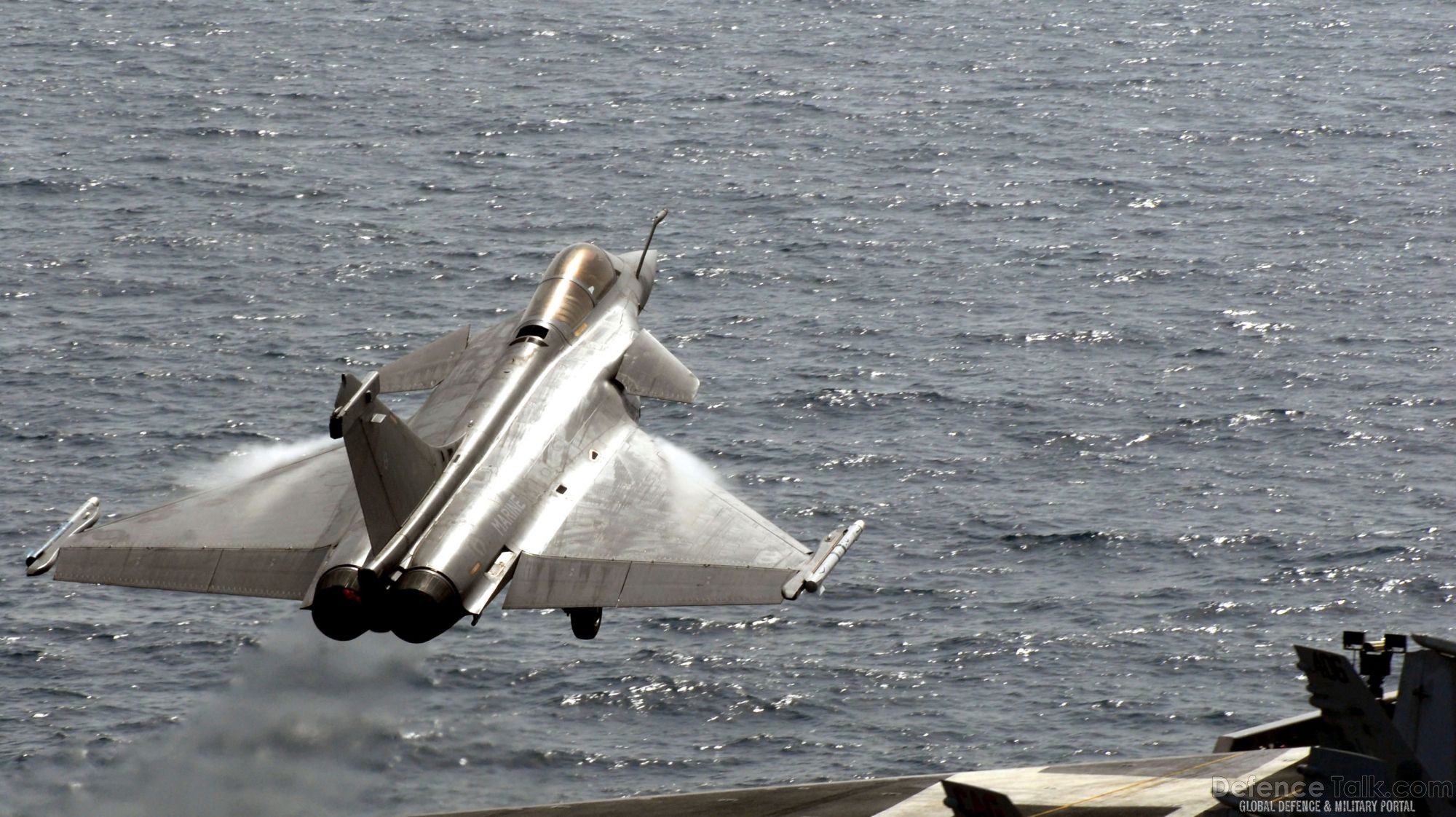 Rafale Fighter Aircraft on US Aircraft Carrier