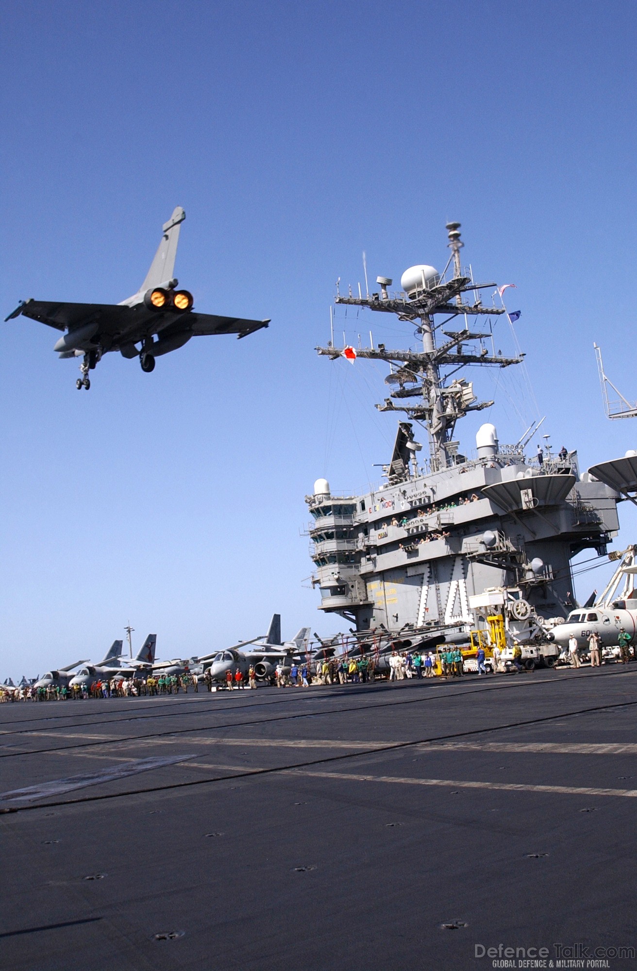 Rafale Fighter Aircraft on US Aircraft Carrier