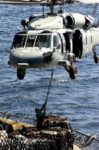 RAN Seahawk engaged in sea lift