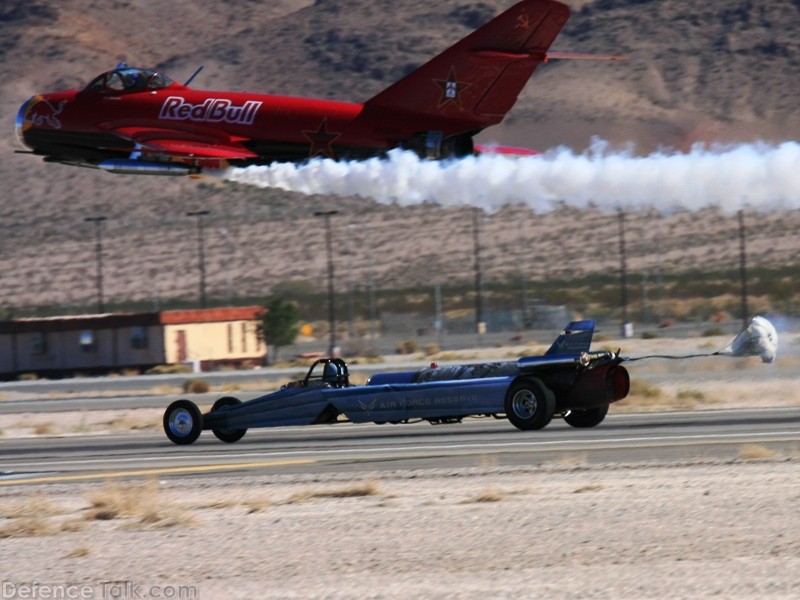 Red Bull MiG-17 & Air Force Reserve Jet Car