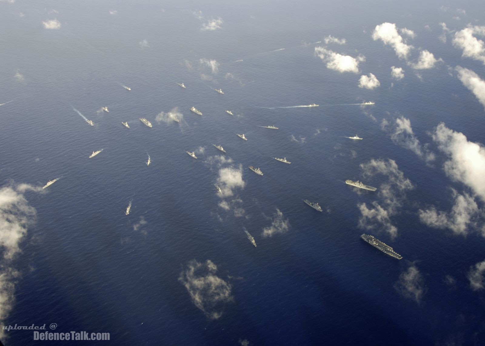 Rim of the Pacific (RIMPAC) exercise breaks formation