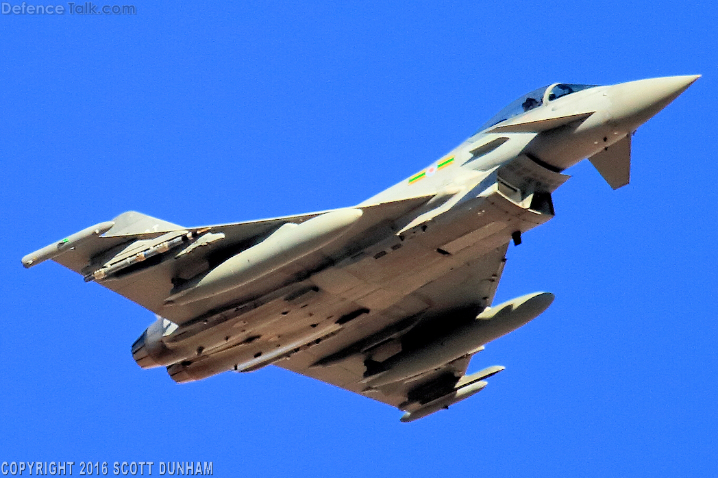 Royal Air Force Eurofighter Typhoon FGR4 Fighter.