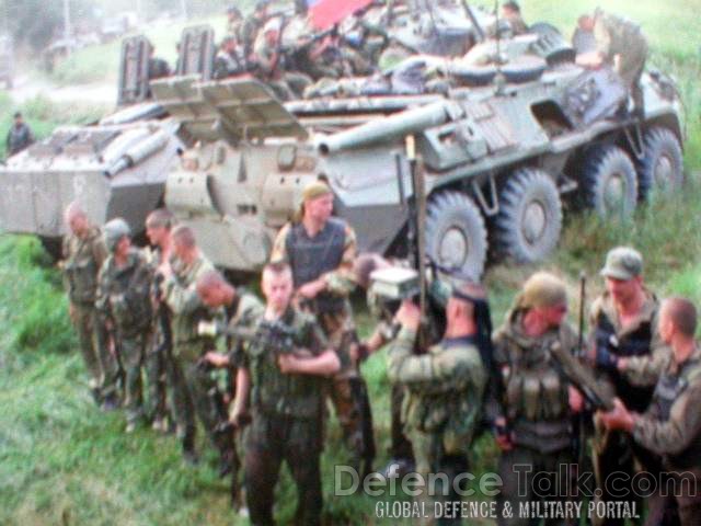 Russian Army APC and war in Chechnya