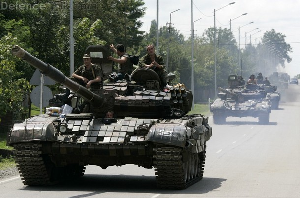 Russian T-72 in Tshinval, during Georgian War