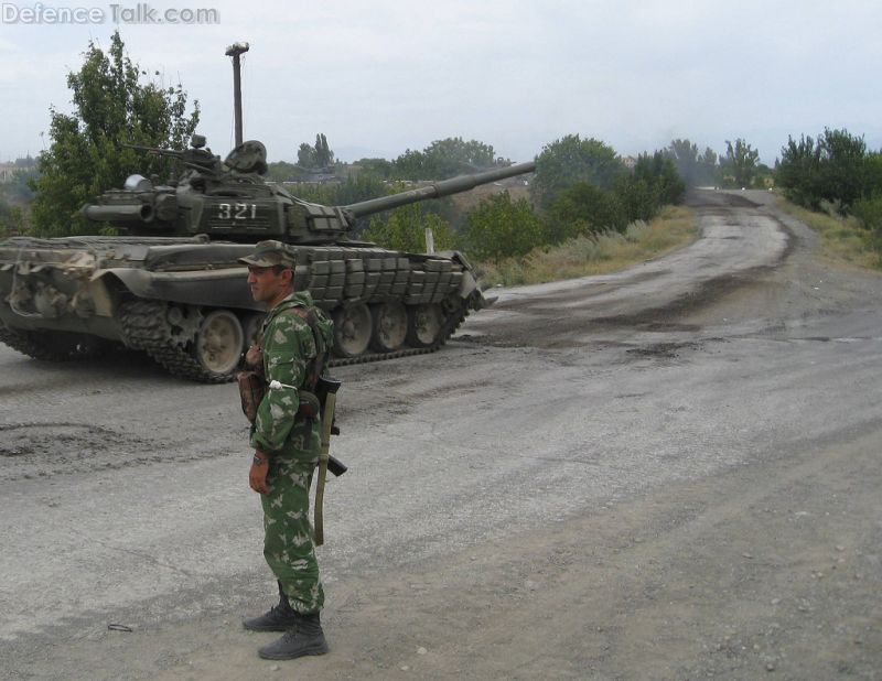 Russian T-72 near Gori, Georgia