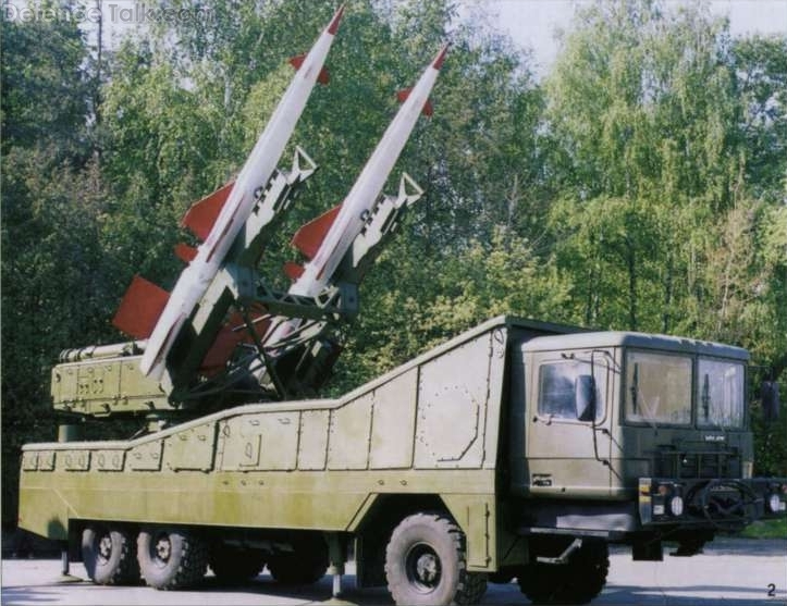 S-200 launch vehicle, with 5V27DE missiles