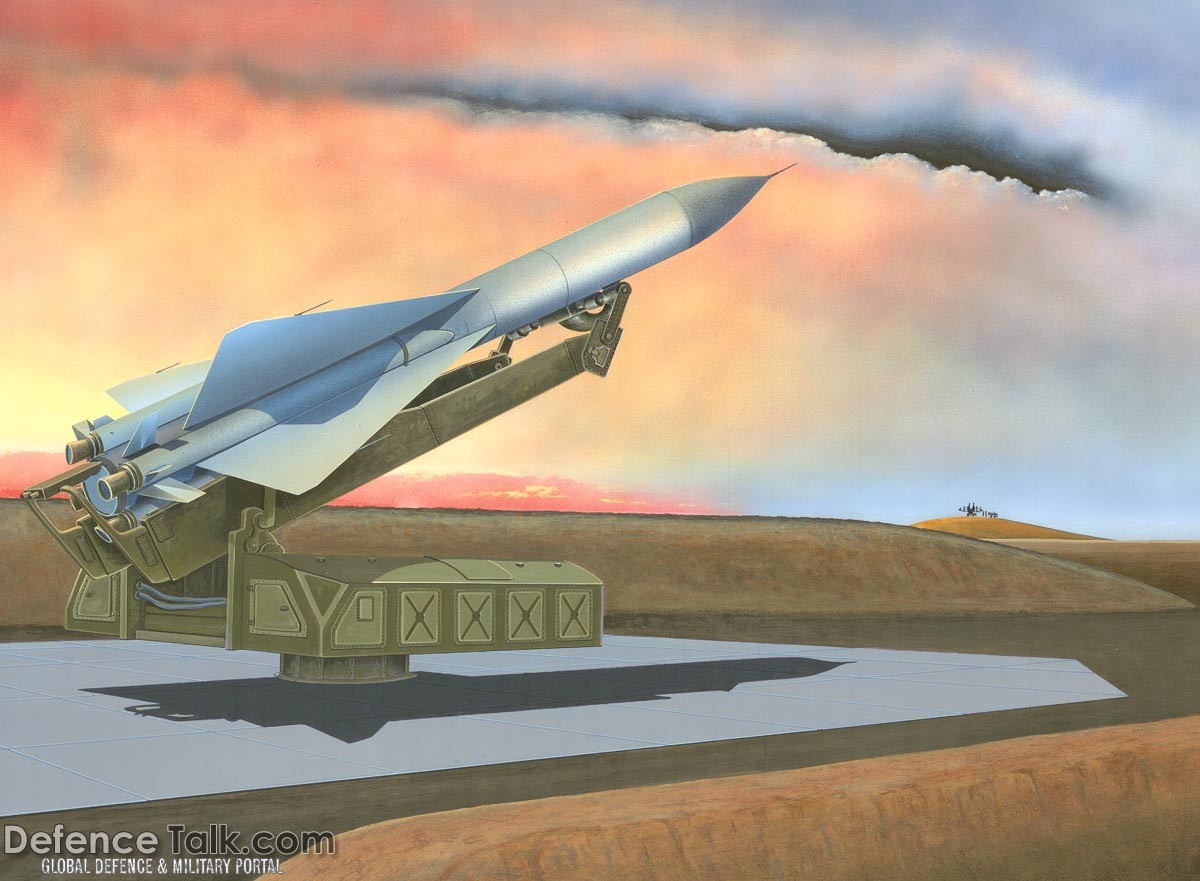 SA-5 surface-to-air missiles in Libya - Military Weapons Art
