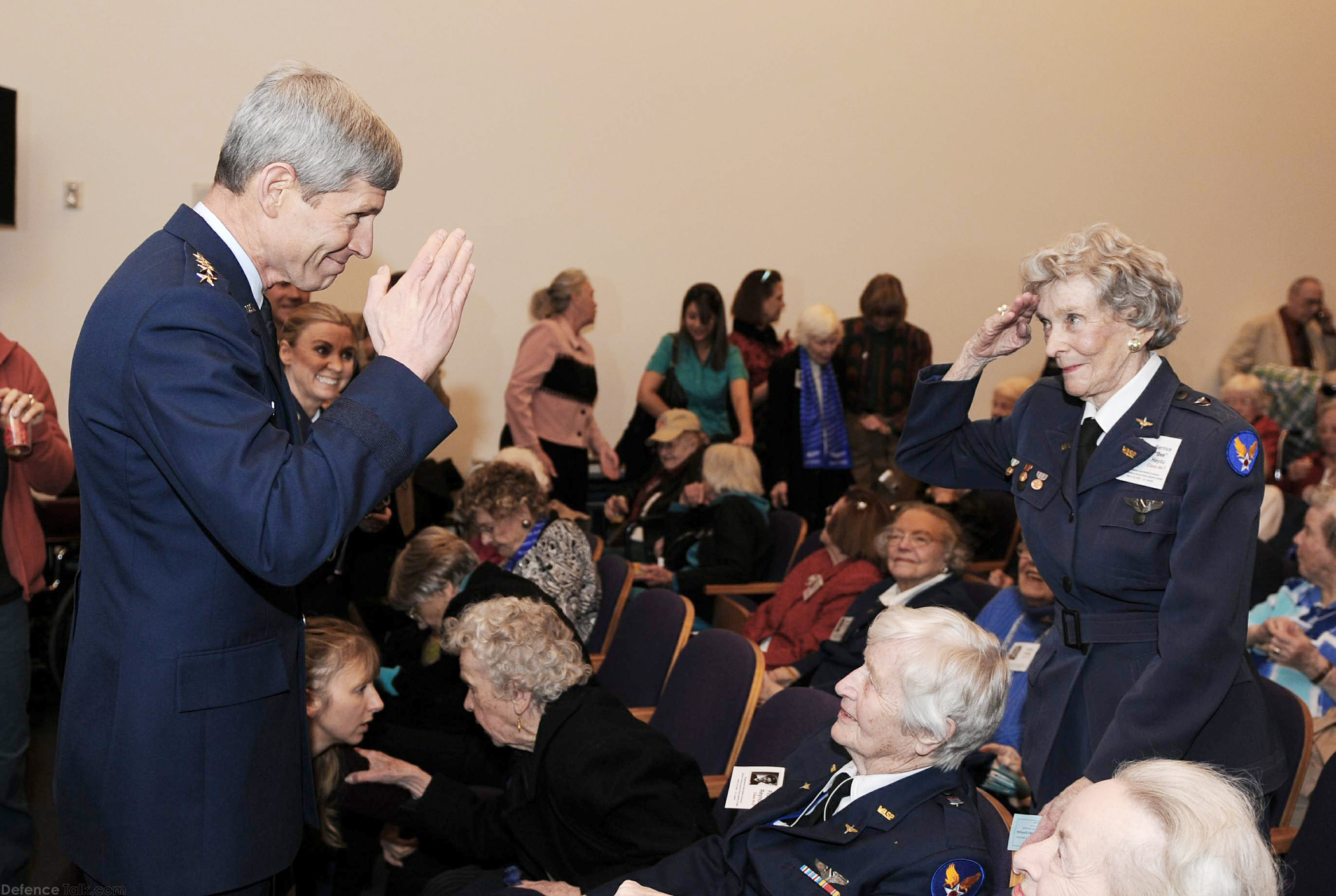 Salute at the Women in Military Service