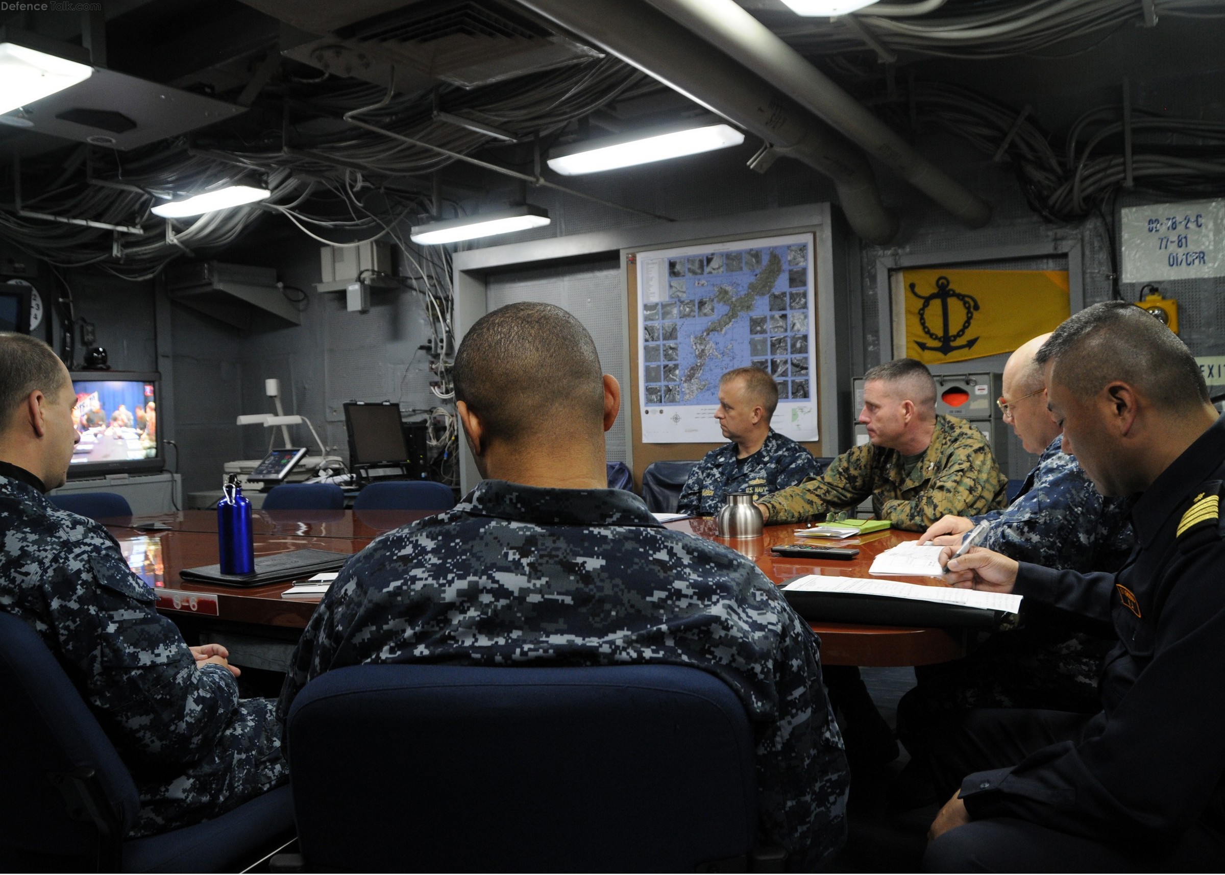 Senior leadership from the USN, Marines and the Japanese Maritime SDF